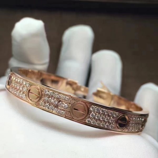 Cartier Love Bracelet, paved diamonds