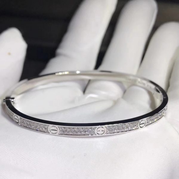 Cartier Love Bracelet, small model, paved diamonds