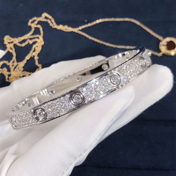 Cartier Love Bracelet, full paved diamonds