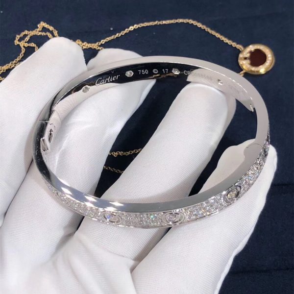 Cartier Love Bracelet, full paved diamonds