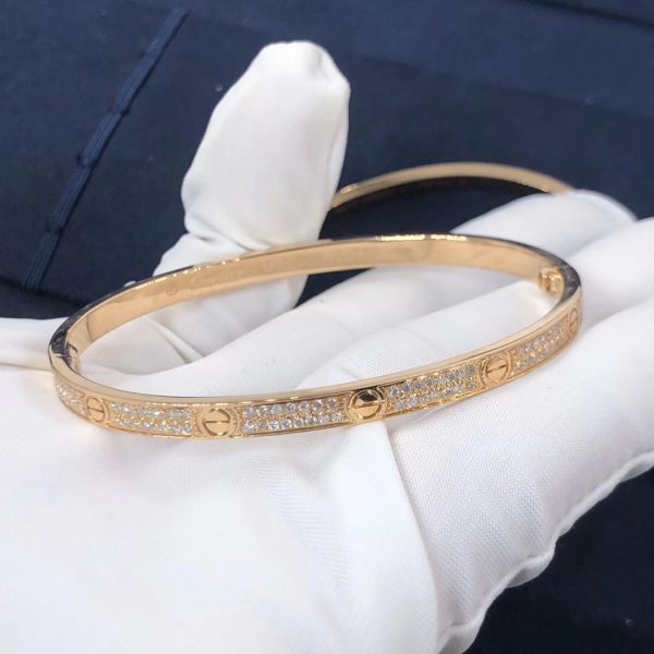 Cartier Love bracelet, small model, paved diamonds