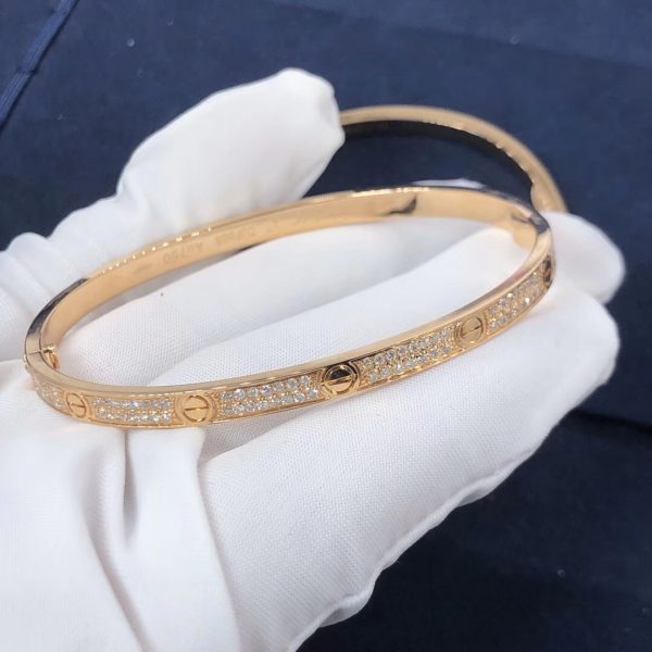 Cartier Love bracelet, small model, paved diamonds