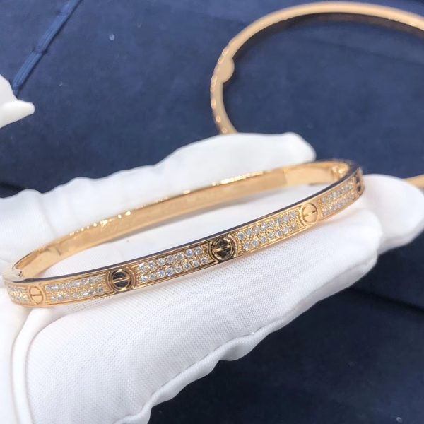 Cartier Love bracelet, small model, paved diamonds