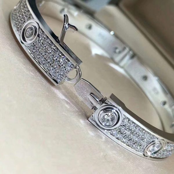 Cartier Love Bracelet, full paved diamonds