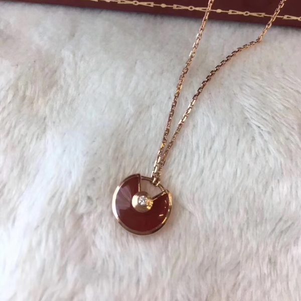 Cartier Amulette Necklace, Carnelian