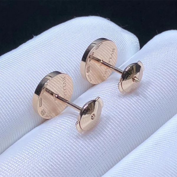 BVLGARI BVLGARI 18 kt rose gold single stud earring with mother-of-pearl