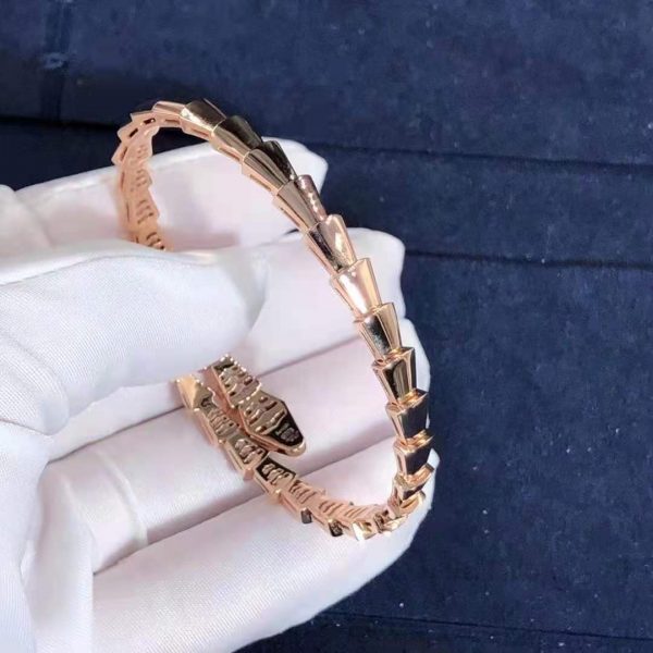 Bvlgari Serpenti Viper bracelet with demi-pavé diamonds