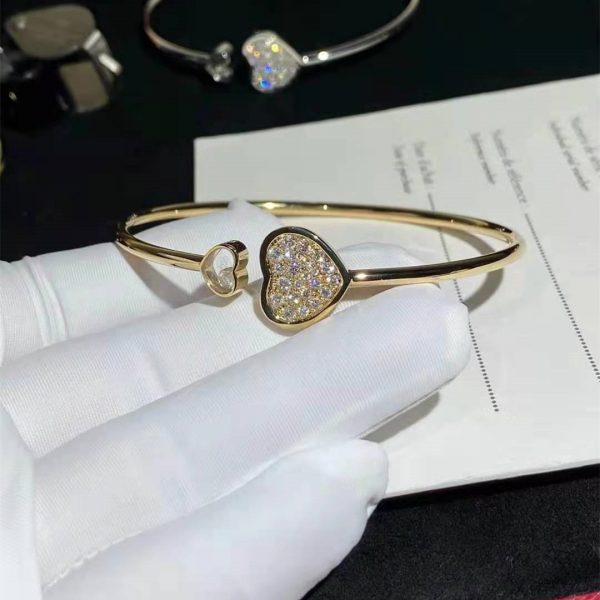 Chopard happy heart bangle with diamonds