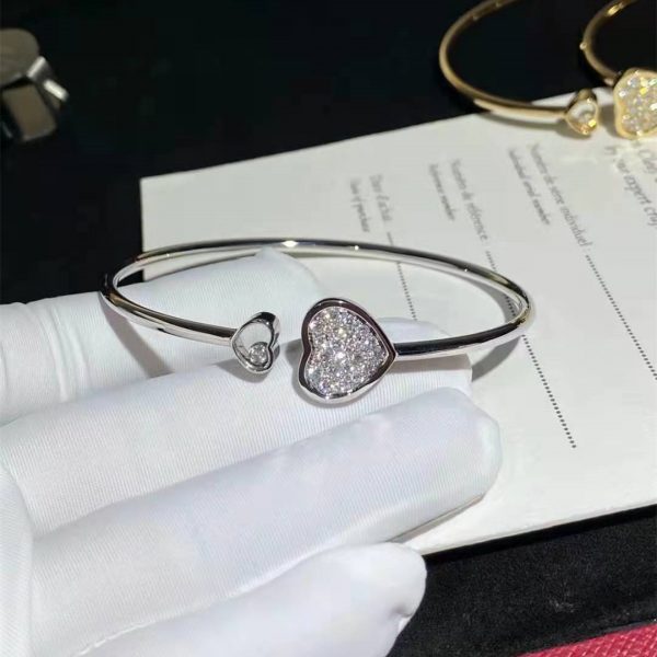 Chopard happy heart bangle with diamonds