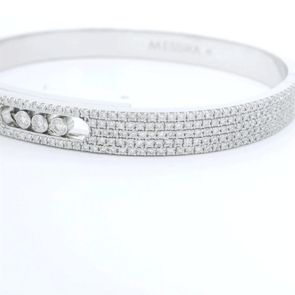 Messika 18K White Gold Move Noa Pavé Diamond Bracelet