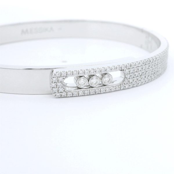 Messika 18K White Gold Move Noa Pavé Diamond Bracelet