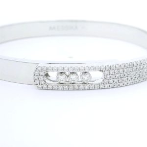 Messika 18K White Gold Move Noa Pavé Diamond Bracelet